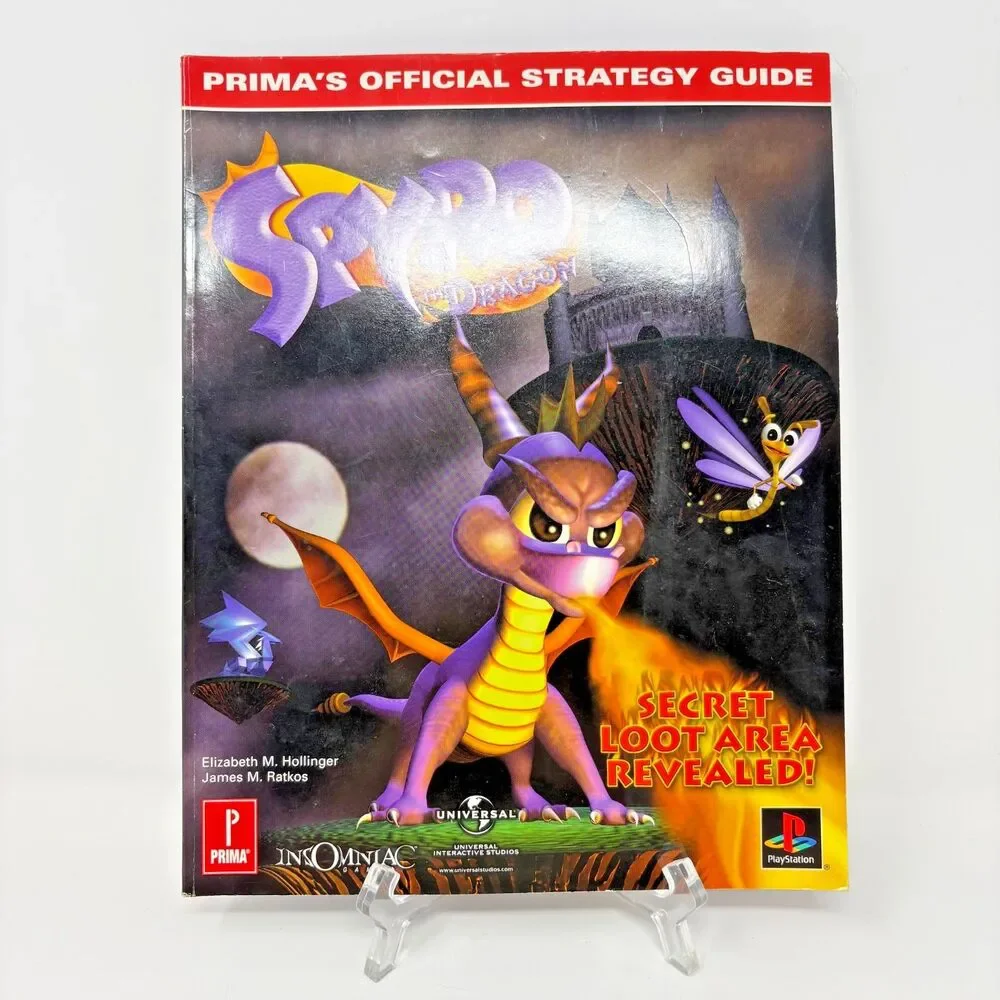 Spyro the Dragon Prima Official Strategy Guide 1st Edition 1998 PlayStation PS1